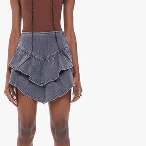 Mother - The Ruffle Mini Skirt - Digging Up Dirt Sz 28